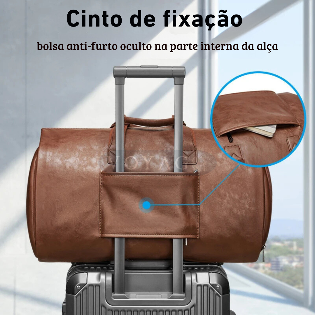 Bolsa de Mão Executiva em Couro - Voyago